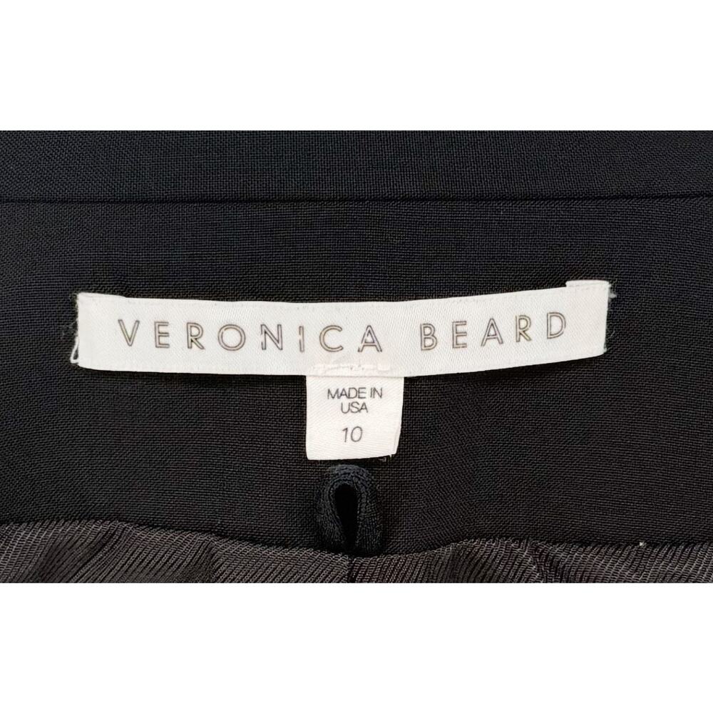 Veronica Beard Black Single-Button Tailored Blazer with Notch Lapel - Picture 6 of 14